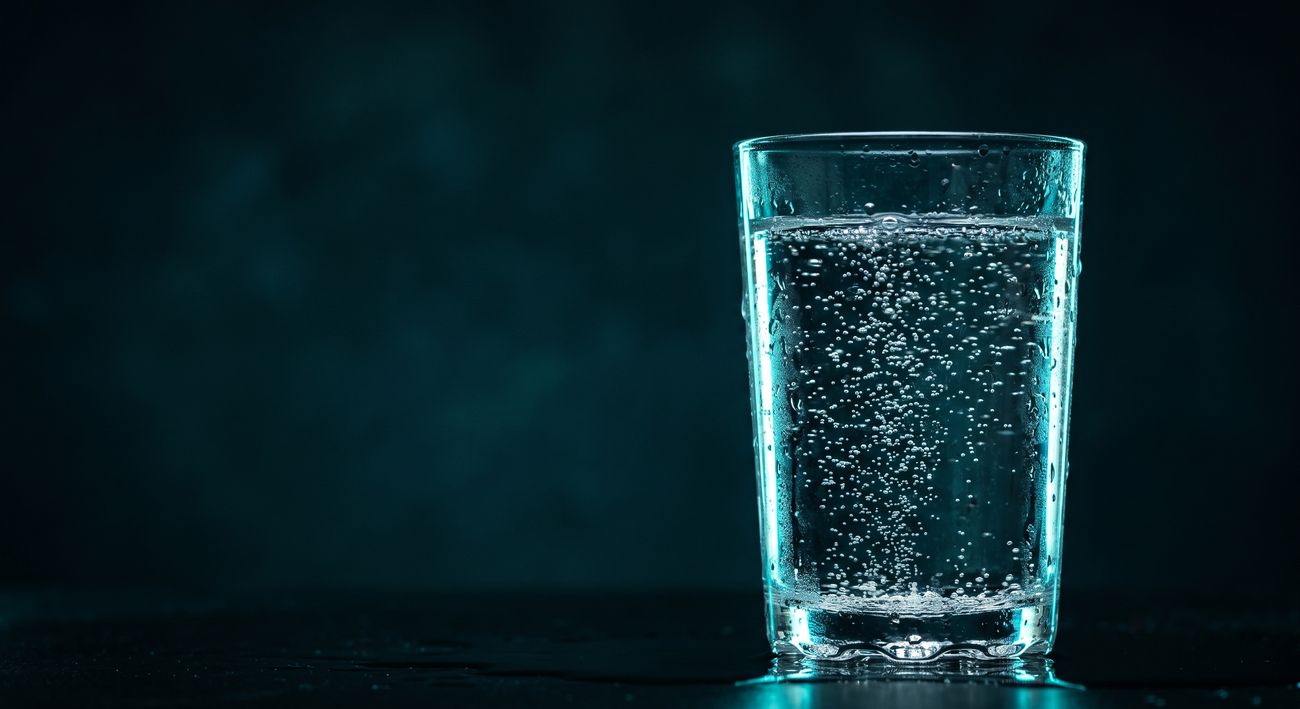Vaso de agua pura Cellflux Pro H, hidrogenizada.